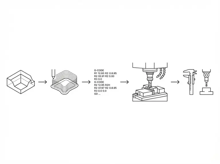 CAD–CAM–CNC Prozesskette im Überblick